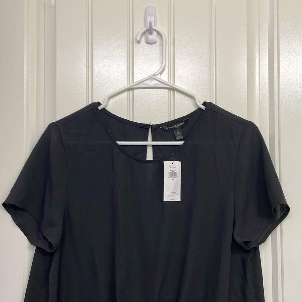 NWT Banana Republic Knot Front Blouse - Picture 2 of 10